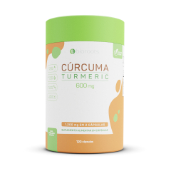 Cúrcuma Turmeric 600mg com 120 Unidades - Bioroots