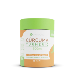 Cúrcuma Turmeric 600mg com 60 Unidades - Bioroots